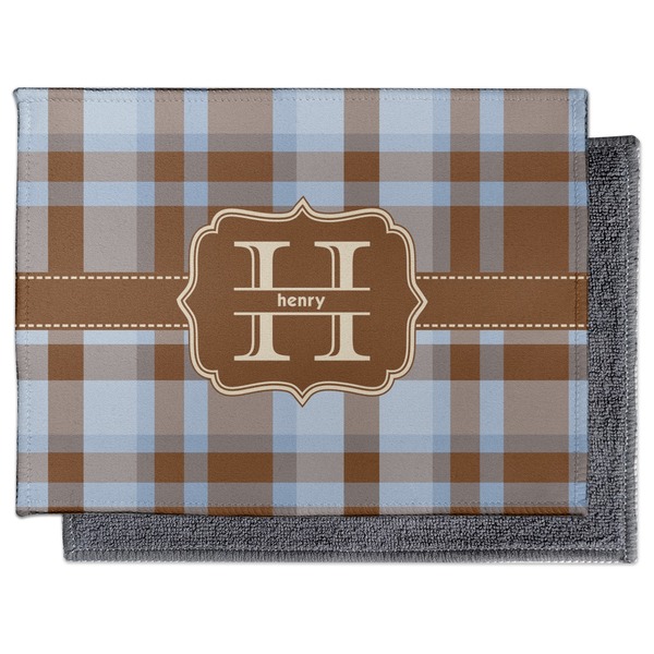 Two Color Plaid Electronic Screen Wipe - Flat