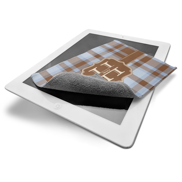 Two Color Plaid Electronic Screen Wipe - iPad