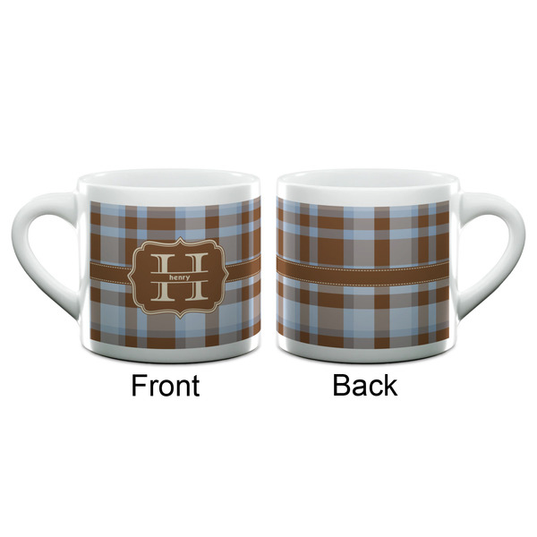 Two Color Plaid Espresso Cup - 6oz (Double Shot) (APPROVAL)