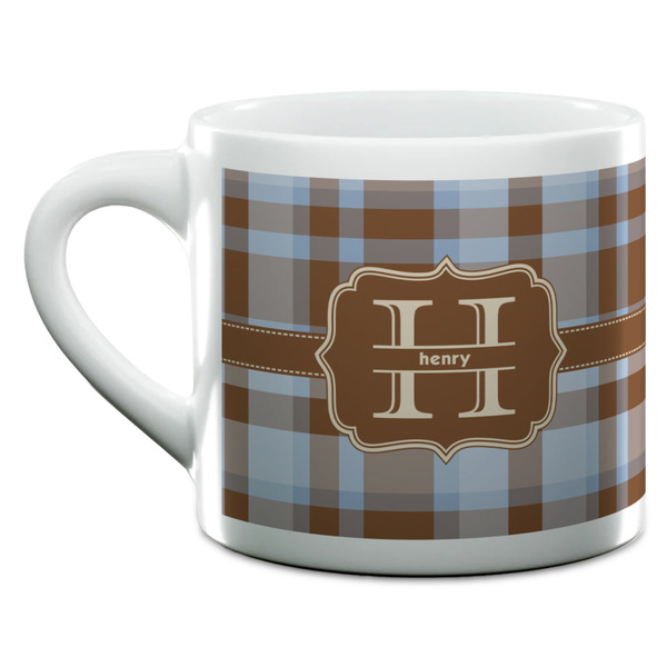 Two Color Plaid Espresso Cup - 6oz (Double Shot) (MAIN)