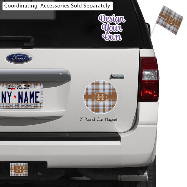 Two Color Plaid Exterior Car Accessories