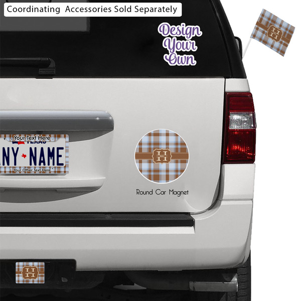 Two Color Plaid Exterior Car Accessories