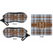 Two Color Plaid Eyeglass Case & Cloth (Approval)