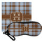 Two Color Plaid Eyeglass Case & Cloth Set