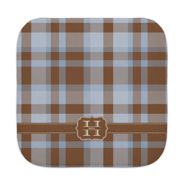 Custom Two Color Plaid Face Towel (Personalized)