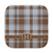 Two Color Plaid Face Cloth-Rounded Corners