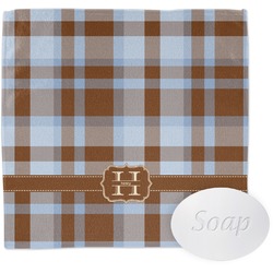 Two Color Plaid Washcloth (Personalized)