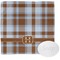 Two Color Plaid Washcloth (Personalized)