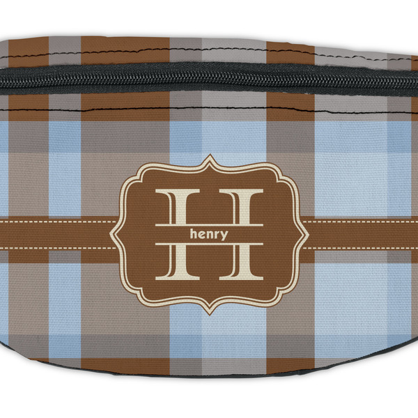 Two Color Plaid Fanny Pack - Closeup