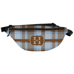 Two Color Plaid Fanny Pack - Classic Style (Personalized)