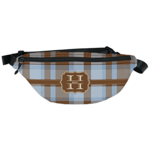 Custom Two Color Plaid Fanny Pack - Classic Style (Personalized)