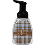 Two Color Plaid Foam Soap Bottle - Black (Personalized)