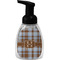 Two Color Plaid Foam Soap Bottle - Black (Personalized)