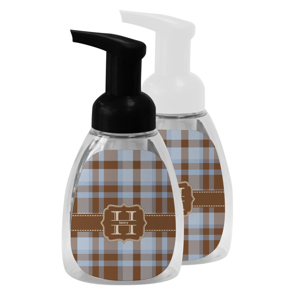 Two Color Plaid Foam Soap Bottles - Main