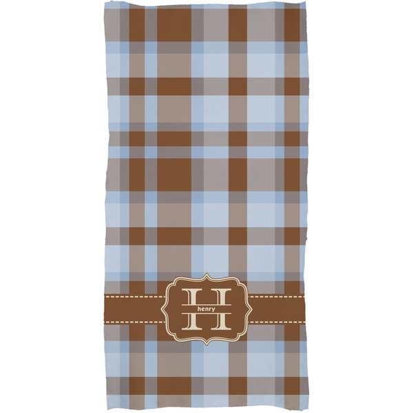 Two Color Plaid Full Sized Bath Towel - Apvl