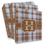 Two Color Plaid 3 Ring Binder - Full Wrap (Personalized)