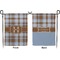 Two Color Plaid Garden Flag - Double Sided Front and Back