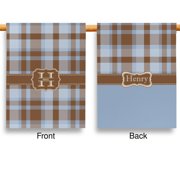 Two Color Plaid Garden Flags - Large - Double Sided - APPROVAL
