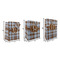 Two Color Plaid Gift Bags - All Sizes - Dimensions