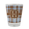 Two Color Plaid Glass Shot Glass - Standard - FRONT