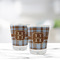 Two Color Plaid Glass Shot Glass - Standard - LIFESTYLE