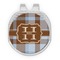 Two Color Plaid Golf Ball Hat Marker Hat Clip