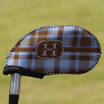 Two Color Plaid Golf Club Iron Cover - Single (Personalized)