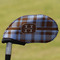 Two Color Plaid Golf Club Cover - Front