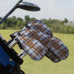 Two Color Plaid Golf Club Iron Cover - Set of 9 (Personalized)