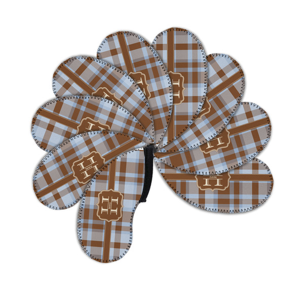 Two Color Plaid Golf Club Covers - PARENT/MAIN (set of 9)