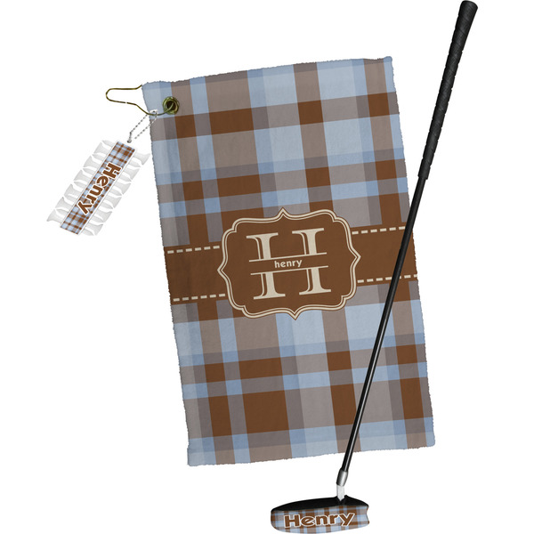 Two Color Plaid Golf Gift Kit (Full Print)