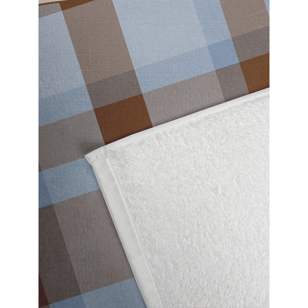 Two Color Plaid Golf Towel - Detail