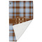 Two Color Plaid Golf Towel - Folded (Large)