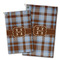 Two Color Plaid Golf Towel - PARENT (small and large)