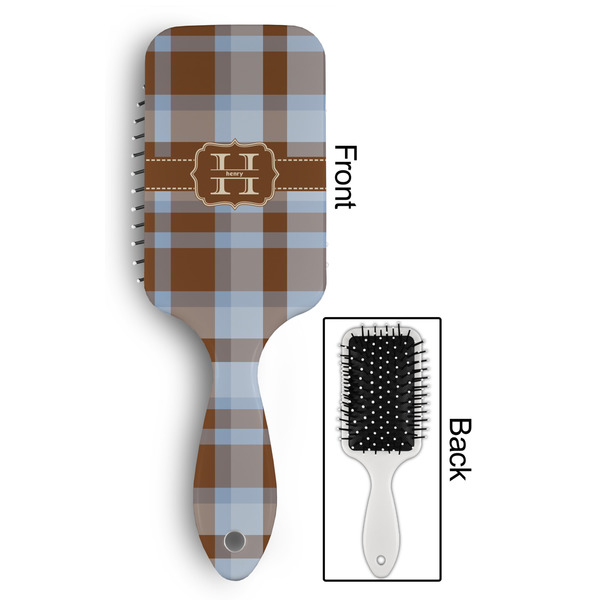 Two Color Plaid Hair Brush - Approval