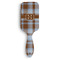 Two Color Plaid Hair Brush - Front View