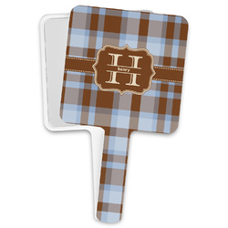 Two Color Plaid Hand Mirror (Personalized)