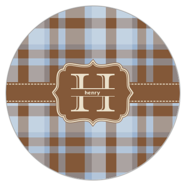 Two Color Plaid Icing Circle - XSmall - Single