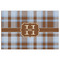 Two Color Plaid Indoor / Outdoor Rug - 2'x3' - Front Flat