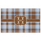 Two Color Plaid Indoor / Outdoor Rug - 3'x5' - Front Flat