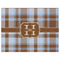 Two Color Plaid Indoor / Outdoor Rug - 6'x8' - Front Flat