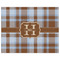 Two Color Plaid Indoor / Outdoor Rug - 8'x10' - Front Flat
