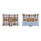 Two Color Plaid  Indoor Rectangular Burlap Pillow (Front and Back)