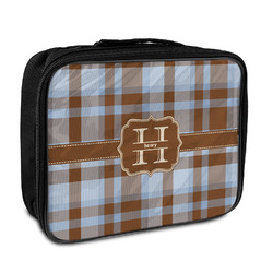 Two Color Plaid Insulated Lunch Bag (Personalized)