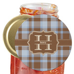 Two Color Plaid Jar Opener (Personalized)