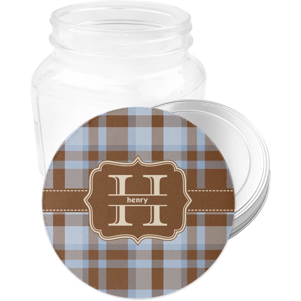 Two Color Plaid Jar Opener - Main