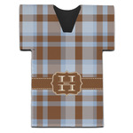 Two Color Plaid Jersey Bottle Cooler (Personalized)