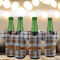 Two Color Plaid Jersey Bottle Cooler - Set of 4 - LIFESTYLE