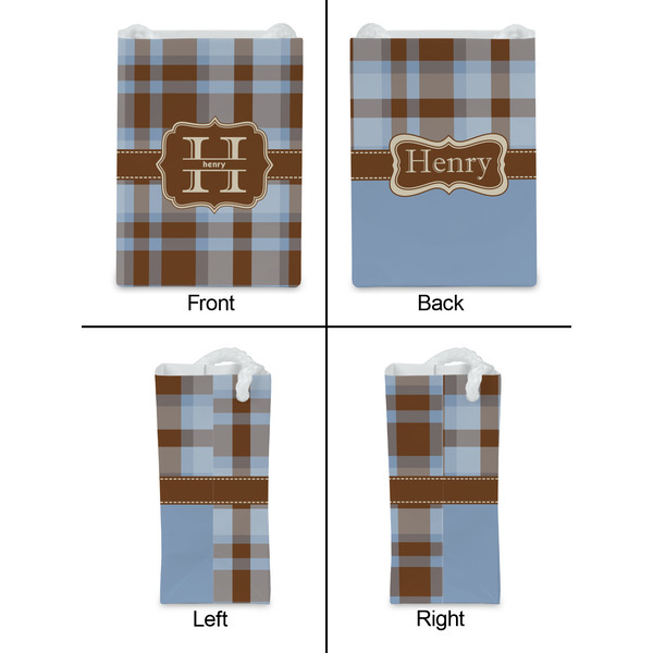 Two Color Plaid Jewelry Gift Bag - Gloss - Approval