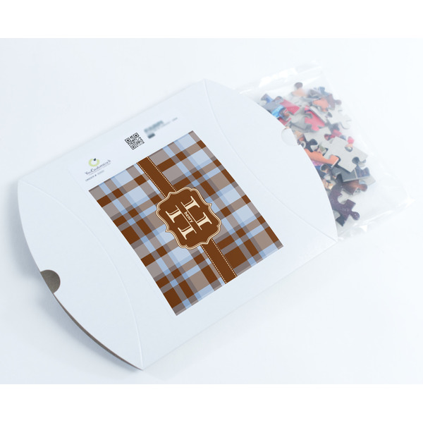 Two Color Plaid Jigsaw Puzzle 110 Piece - Box